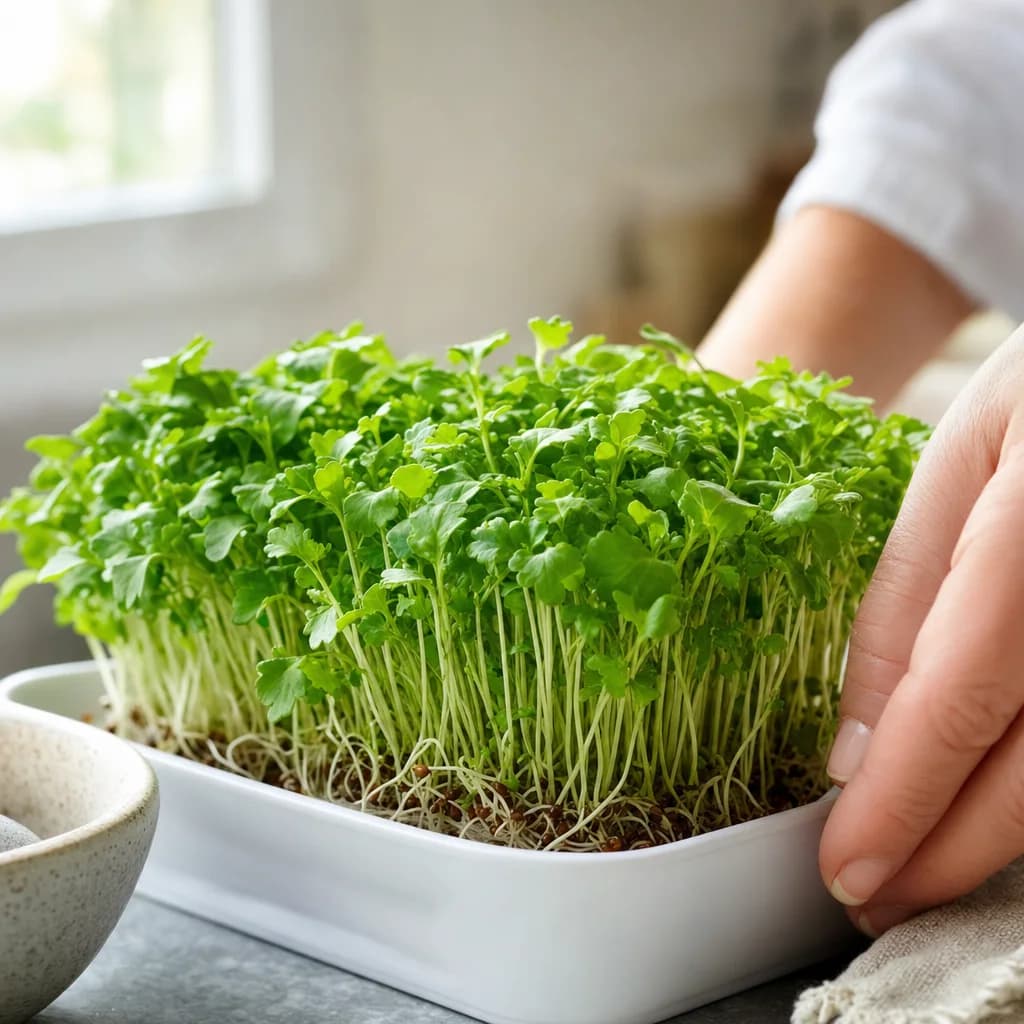 Mustard microgreens