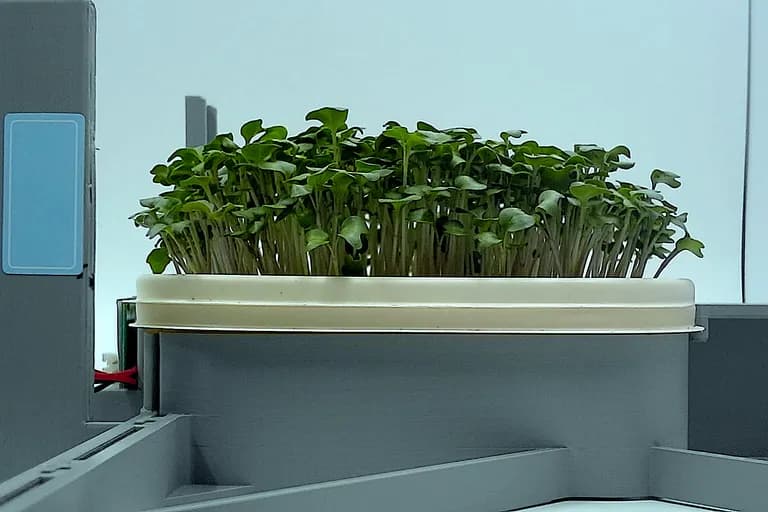 Broccoli at the ready to harvest stage, from the side