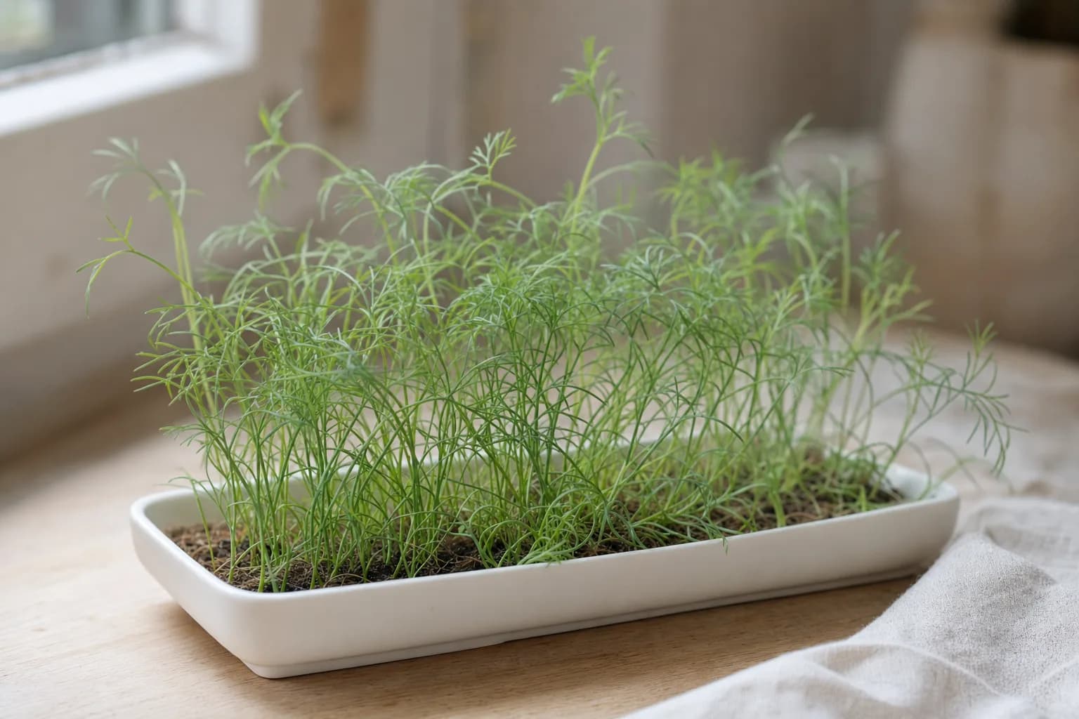 Dill Microgreens: The Aroma Arrives Before the Flavour