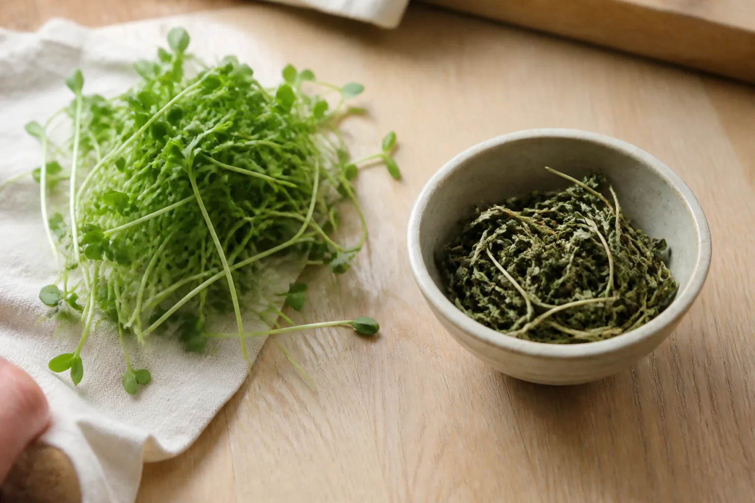 What Drying Does to Microgreens (and Why Fresh Still Wins)