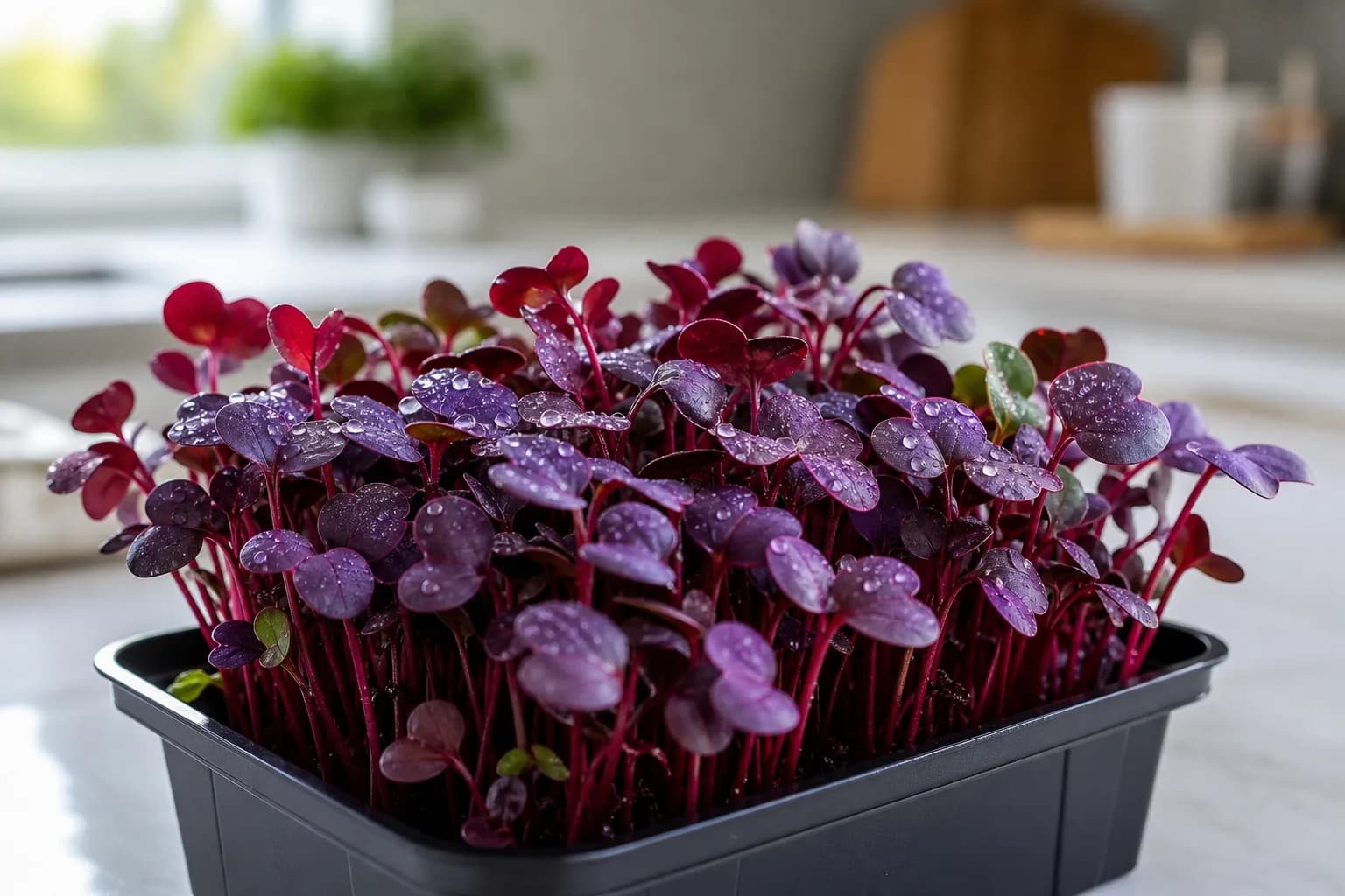 Anthocyanins in Microgreens: Why Some Are Red or Purple