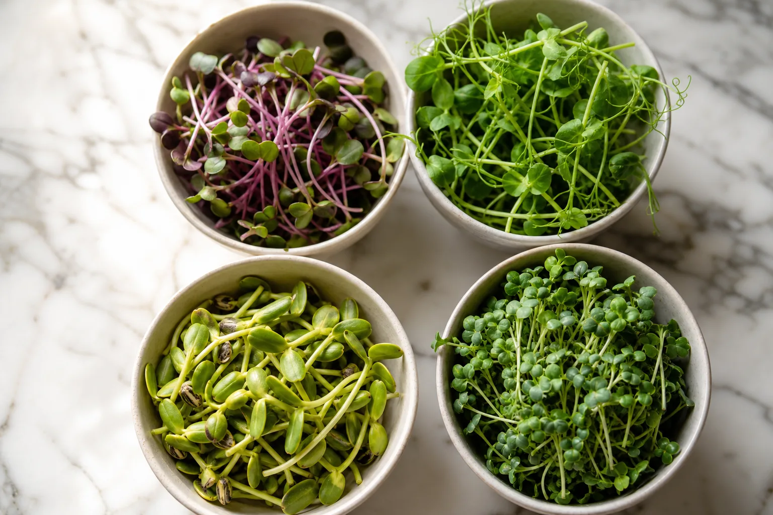 The 4 Flavor Profiles of Microgreens (Spicy, Fresh, Nutty, Mild)
