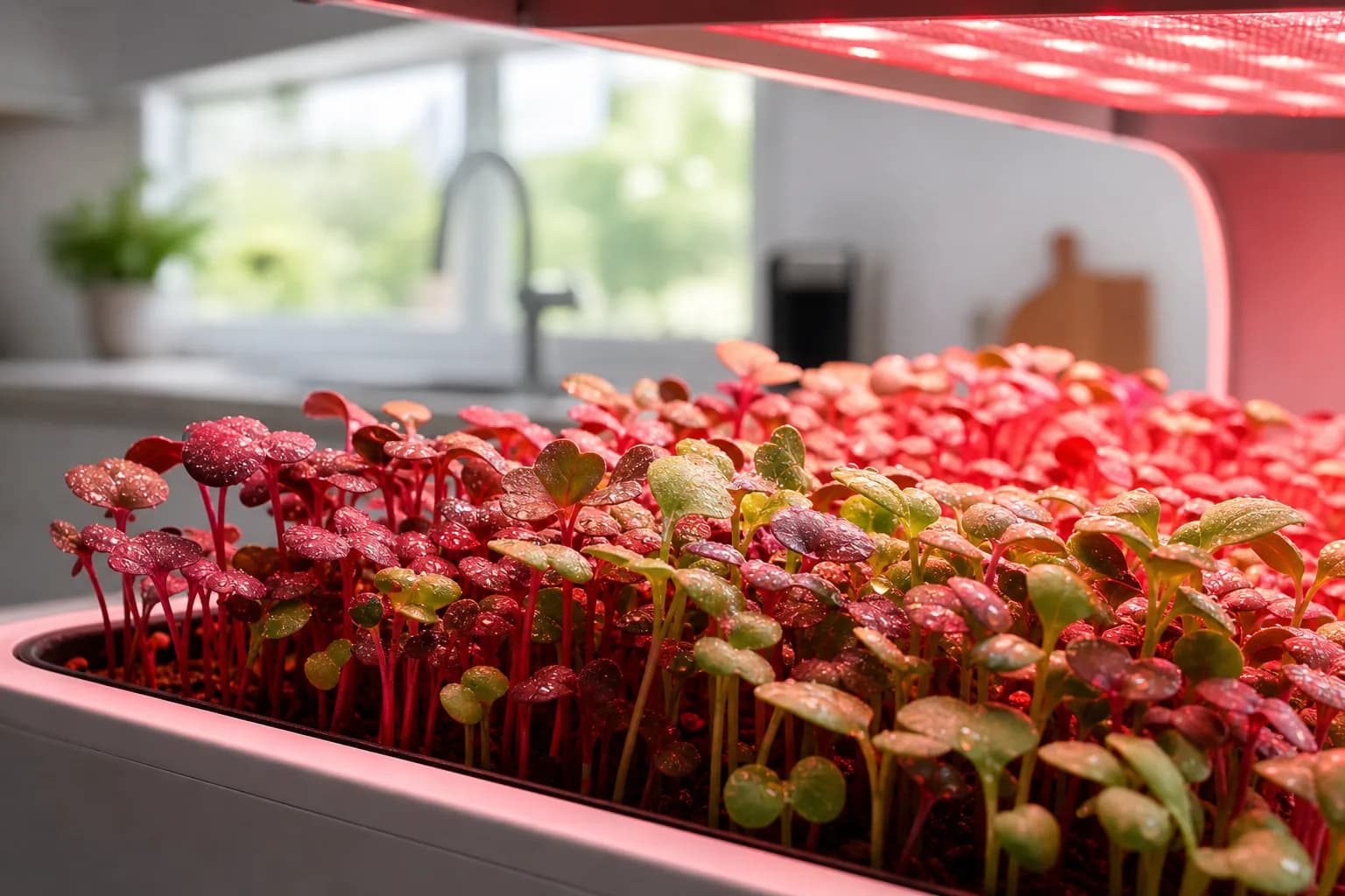Red and Far-Red Light in Microgreen Growing