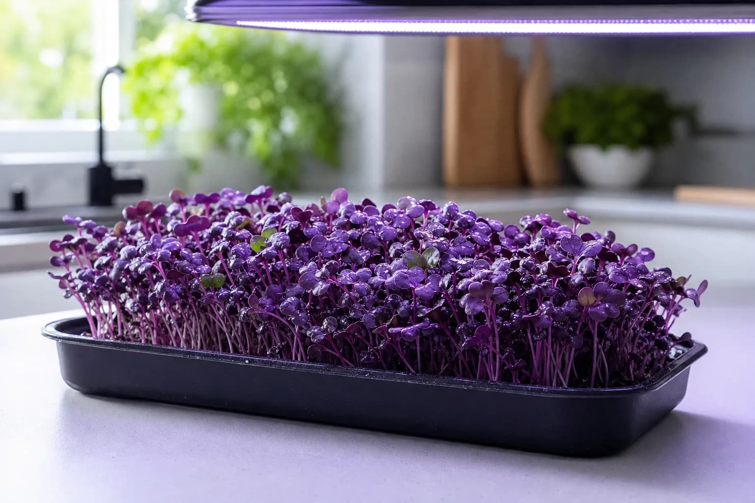 UV Light and Microgreens: A Stress That Boosts Polyphenols