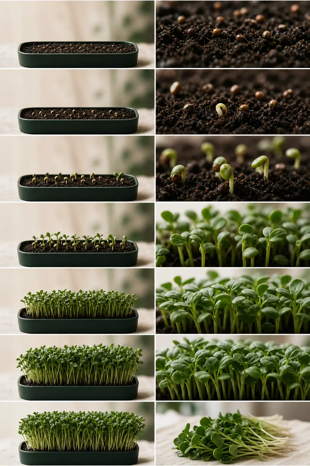 Time-lapse of a growing tray in the LUYA app