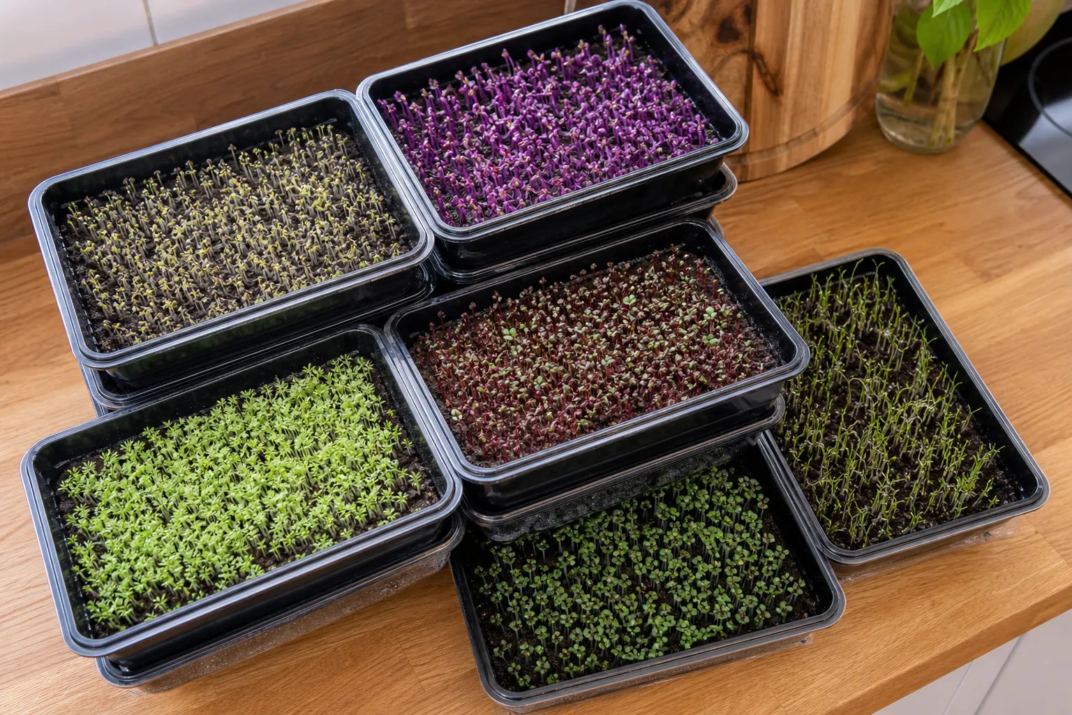 Pre-Seeded Microgreens Tray — photo 1
